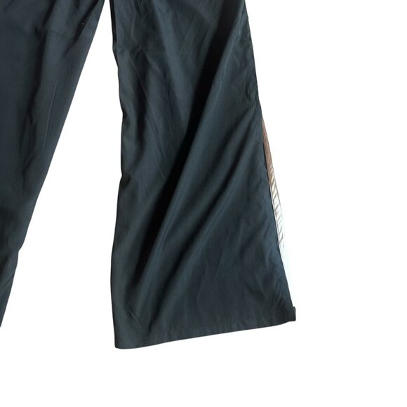 Jason Wu Black Flare Leg Pants White Side Stripe Accents Split Size Small Womens - Picture 9 of 11
